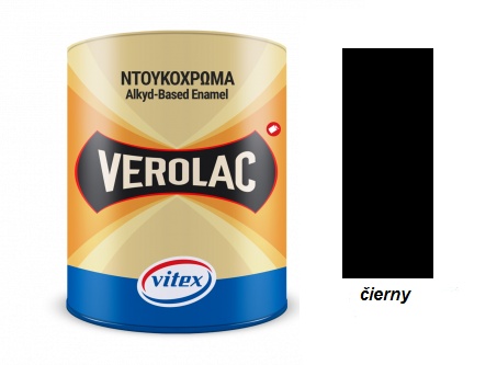 Vitex Verolac - alkydový lesklý email čierny 0,750L